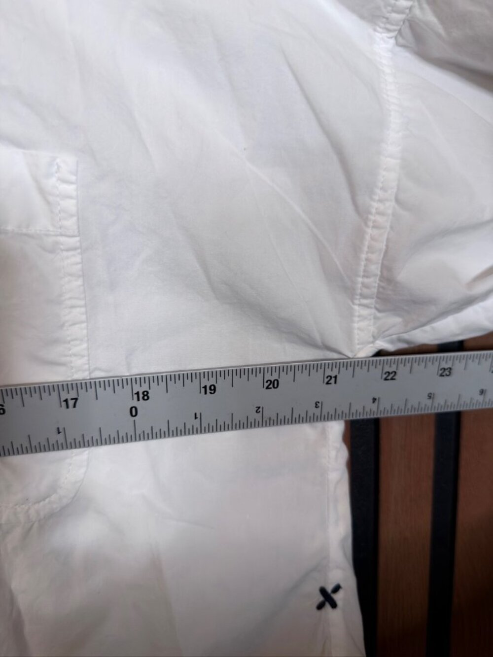 New Alex Mill Shirt Small White Cropped Jo Cotton Poplin Button Up Wash & Go - Picture 3 of 7